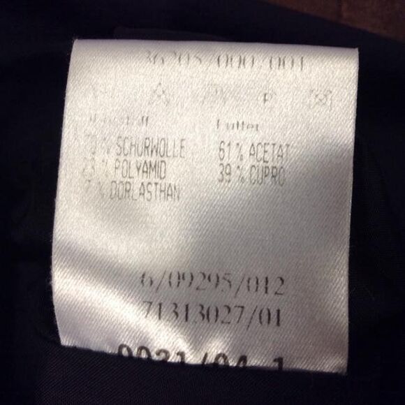 René Lezard VTG 90s Y2K Lightweight Wool Buckle Moto Style Jacket Black Sz 44/L - Picture 5 of 5